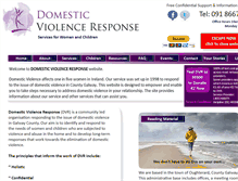 Tablet Screenshot of domesticviolenceresponse.com